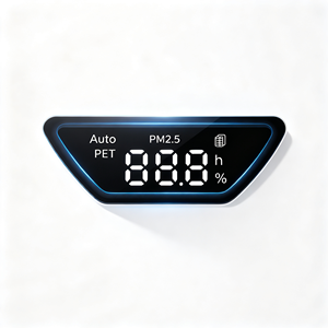 Panel de Control Personalizado OEM para Monitor de Calidad del Aire, Adhesivo de Membrana con Interruptor, Modo Automático para Mascotas, PM2.5, Humedad, Temporizador, PVC - Product Image 2