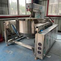 Industriële sanitaire papsoepketel met meng- en kookfunctie, gejackete ketel met planetaire roerder (100L-1000L)