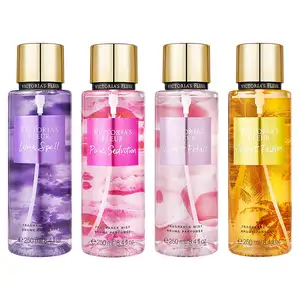 Yüksek kalite bayan parfüm Victoria çiçek sezon vücut spreyi 250ml uzun ömürlü parfümler Mist parfüm cam şişe çiçek