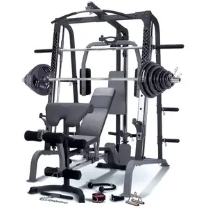 Fabrika doğrudan satış spor salonu ekipmanları vücut geliştirme Smith makinesi çok fonksiyonlu Smith makinesi