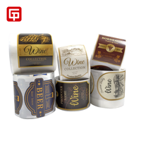 Impresión de Etiquetas Personalizadas para Cerveza, Whisky, Brandy, Vino, Bebidas y Jugos, Etiqueta con Logotipo de Marca en Relieve, Etiqueta Adhesiva para Botellas de Vino, Etiqueta de Embalaje para Vino