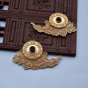 Copper Hairpin Cloud Moon Pendant 27x7cm Antique Style DIY <b>Accessory</b> for <b>Wedding</b> Crowns - Product Image 4