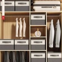 Boîte de Rangement Pliable pour Vêtements de Chambre à Coucher, Organisateurs de Tissus Personnalisés pour Rangement Domestique et Organisation de Garde-Robe de Haute Qualité