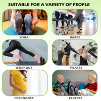 Chaussettes de Pilates de haute qualité avec lien de serrage, ruban rose, lacet, chaussettes de Pilates personnalisées, chaussettes de yoga à lacets antidérapantes