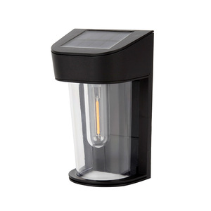 Lampe murale solaire d'extérieur, lumière de jardin, étanche IP65, LED COB, forme cylindrique, éclairage d'ambiance pour la décoration de la cour et de la clôture - Product Image 2