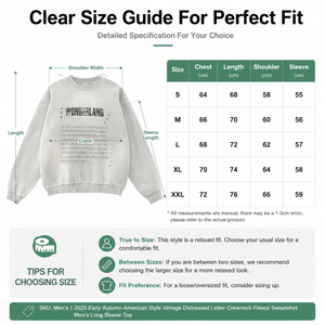 Sweat-shirt en molleton épais 360G pour homme, col rond, effet vieilli, imprimé lettres, coupe oversize, style streetwear, personnalisable OEM - Product Image 3