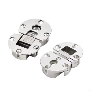 Charnière de meuble invisible en alliage de zinc de type rond encastré - Product Image 1