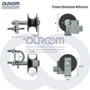 Rouleau de porte coulissante de garage en <span class=keywords><strong>nylon</strong></span> de 4 pouces, porte coulissante moderne, finition naturelle, léger, durable, roulement lisse - Product Image 3