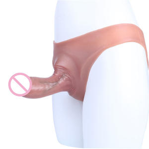 Celana dalam silikon tanpa bintang Lesbian Penis realistis buatan Ditto tali - Product Image 3