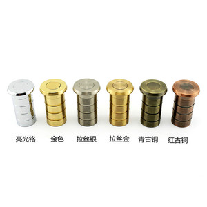 Cerradura de puerta de cobre con cubierta antipolvo, tipo tornillo oculto/exposto, para puertas principales de madera, estilo tradicional duradero - Product Image 4