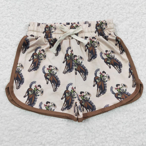 Shorts de Verano para Niñas Pequeñas, Diseño Western, Cintura Elástica y Transpirable, Venta al Por Mayor - Product Image 6