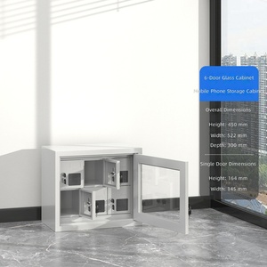 Steel Tablet Computer Charging Parcel Locker Electronic Lock Iron Key Floor Mount Assembled Station Mobile Phone Centralized - Product Image 6