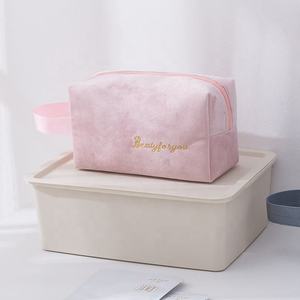 Bolsa de Maquillaje con Cierre, Bolsa de Aseo Portátil de Terciopelo, Bolsa Organizadora de Maquillaje de Gran Capacidad para <span class=keywords><strong>Mujer</strong></span> - Product Image 6