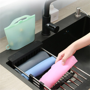 Ensemble de sacs de conservation alimentaire en silicone réutilisables multifonctionnels avec poignée - Product Image 6