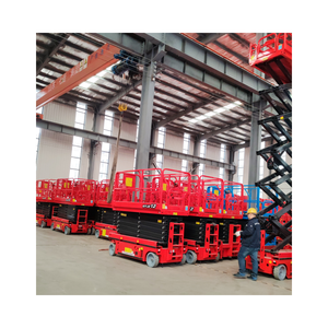 Plataforma Elevadora Eléctrica Pequeña, Autopropulsada, Tipo Tijera, Hidráulica, Escalera Aérea, Camión Elevador para Construcción - Product Image 4