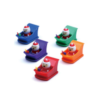 Groothandel Kerst plastic opwindbare wandelende kerstfiguren automatenprijzen kerstcadeaus voor kinderen