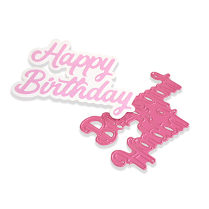 Khuôn Cắt Để Làm Thiệp Chúc Mừng Sinh Nhật Khuôn Cắt Kim Loại Khuôn Dập Nổi Chữ Cho Album Ảnh Tự Làm - Product Image 2