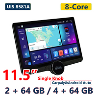 Radio estéreo multimedia Android de 32 GB y 9/10 pulgadas con pantalla táctil IPS, reproductor de DVD 2.5D navegación GPS y wifi