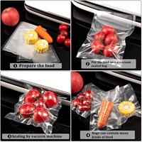 Food Grade Pe Pa Nylon Vacuümzak Vacuüm Voedsel Sealers Zakken Vacuüm Sealer Zak Rol