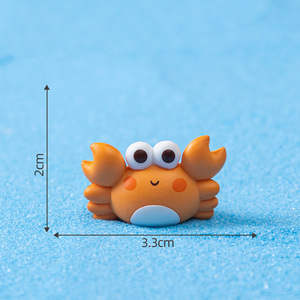 Miniature Crabe Dauphin Jouet Mini Animaux Marins Figurines Artisanales en Plastique Ornements pour Aquarium DIY Micro Jardin Féerique Maison de Poupées - Product Image 6