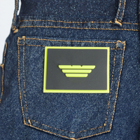 LOGO 3D 2D personnalisé fer à repasser sur lettre patchs de vêtements de transfert de chaleur logo en relief rouleau de silicone écologique pour sacs