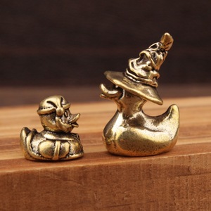 Brass <b>Wizard</b> Duck Ornament Halloween Decor Living Room Home Decoration Irregular Shape Single Piece - Product Image 2