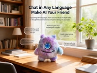 Peluche interactive parlante AI pour enfants, apprentissage des langues, pratique à la maison et en voyage, peluches intelligentes avec IA
