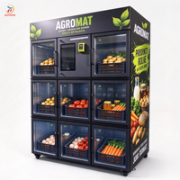 JOYVEND Casier de distribution pour marché fermier avec écran tactile SDK, refroidissement par compresseur, 5G/Wi-Fi, options de paiement multiples, casier alimentaire frais, ODM