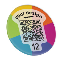 Panneaux en acrylique avec code QR, étiquettes de table personnalisées en acrylique avec code QR, signalétique commerciale en acrylique avec code QR, panneaux de menu de table en acrylique avec code QR