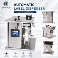 Applicateur d'étiquettes semi-automatique à clip en L pour étiquettes plates, pliable, de bureau, pour l'étiquetage des coins à angle droit des petites boîtes