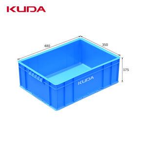 صندوق بلاستيكي قابل للطي KUDA 450-165A-SLZZX، صندوق بلاستيكي قياسي، صندوق بلاستيكي من البولي بروبيلين قابل للطي 480×350×175 مم - Product Image 1