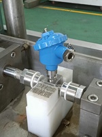 Contrôle intelligent à distance du débit d'eau Petit calibre Type de tuyau Débitmètres à turbine liquide Débitmètre 4-20mA Sortie RS485 OEM