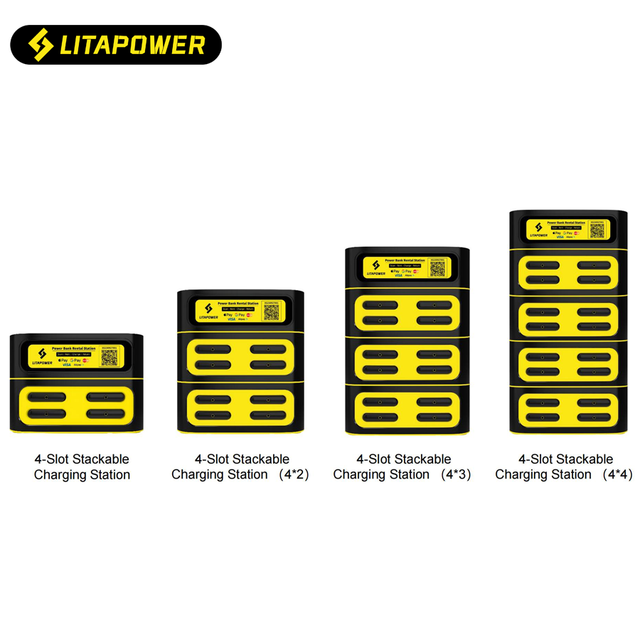 Stackable Rent Power Bank of Kiosk 4 Slots for Cell Phone Charging Station Kiosk Vending Machine Hot Selling 2025