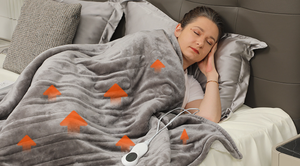 Beautyrest Sherpa Polaire Électrique Wrap <span class=keywords><strong>Poncho</strong></span> Portable Chauffant Jeter Couverture Auto Shut <span class=keywords><strong>Matelassé</strong></span> Flanelle Pique-Nique Avion USB - Product Image 5