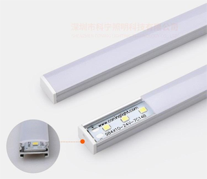 IP20 1m פרופיל אלומיניום רצועת קשיחה אור בר 12V 24V 5050 2835 COB <span class=keywords><strong>LED</strong></span> שקוע אור ליניארי בר רצועה קשיחה - Product Image 1