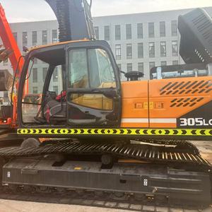 Excavatrice sur chenilles Hyundai 305LC-9T d'origine d'occasion en vente directe Stock hydraulique à engrenages de moteur Cummins de 30 tonnes - Product Image 5