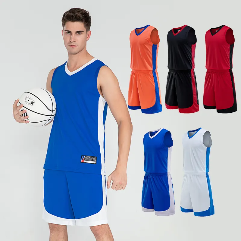 Custom Sublimation Basketball Wear Clothes Men Blank Basketball Jersey Suit