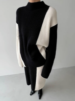 Ensemble deux pièces grande taille vêtements d'hiver hauts pour femmes robes pulls ensembles robe pour femmes musulmanes