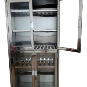 Armoire à verrerie Red Star en acier inoxydable avec portes vitrées pour laboratoires alimentaires et pharmaceutiques - Product Image 3