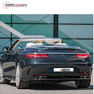 Classe S <span class=keywords><strong>C217</strong></span> aggiornamento S63 S65 kit carrozzeria paraurti posteriore diffusore posteriore punta di scarico lifting Set completo accessori auto per <span class=keywords><strong>C217</strong></span> - Product Image 4