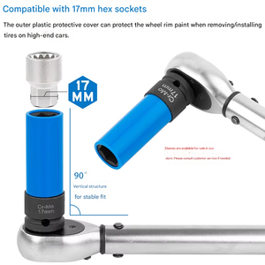 Douille <span class=keywords><strong>antivol</strong></span> <span class=keywords><strong>pour</strong></span> écrou de roue Porsche <span class=keywords><strong>pour</strong></span> Cayman, Macan, Touareg et 911 - Outil de démontage de clé de roue - Product Image 3