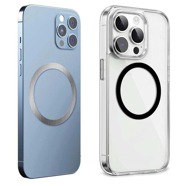 Magsafe Wireless Charging Magnetic Ring Thickened Circular Magnetizer Adhesive Backing Car Phone Holder Magnetic Iron Sheet