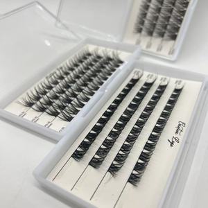Kit <span class=keywords><strong>a</strong></span> grappolo con Logo personalizzato <span class=keywords><strong>Pre</strong></span>-taglio segmentato per Extension per ciglia in finto visone da 8-18mm - Product Image 5