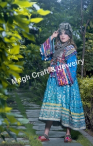 อัฟกานิสถานแต่งงาน Anarkali สูท-ชุดแต่งงานหนักชุด Anarkali-อัฟกานิสถาน Kuchi-Anarkali สไตล์วินเทจชุด Kuchi - Product Image 4