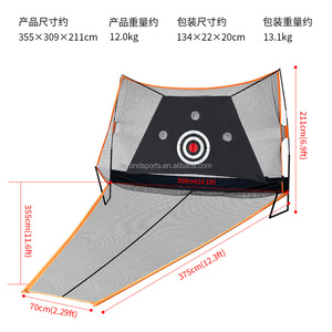 Entraîneur de practise intérieur et extérieur Grand filet de frappe de <span class=keywords><strong>golf</strong></span> Filet d'entraînement de <span class=keywords><strong>golf</strong></span> de première qualité de 12 pieds avec rampe de retour de balle étendue - Product Image 3