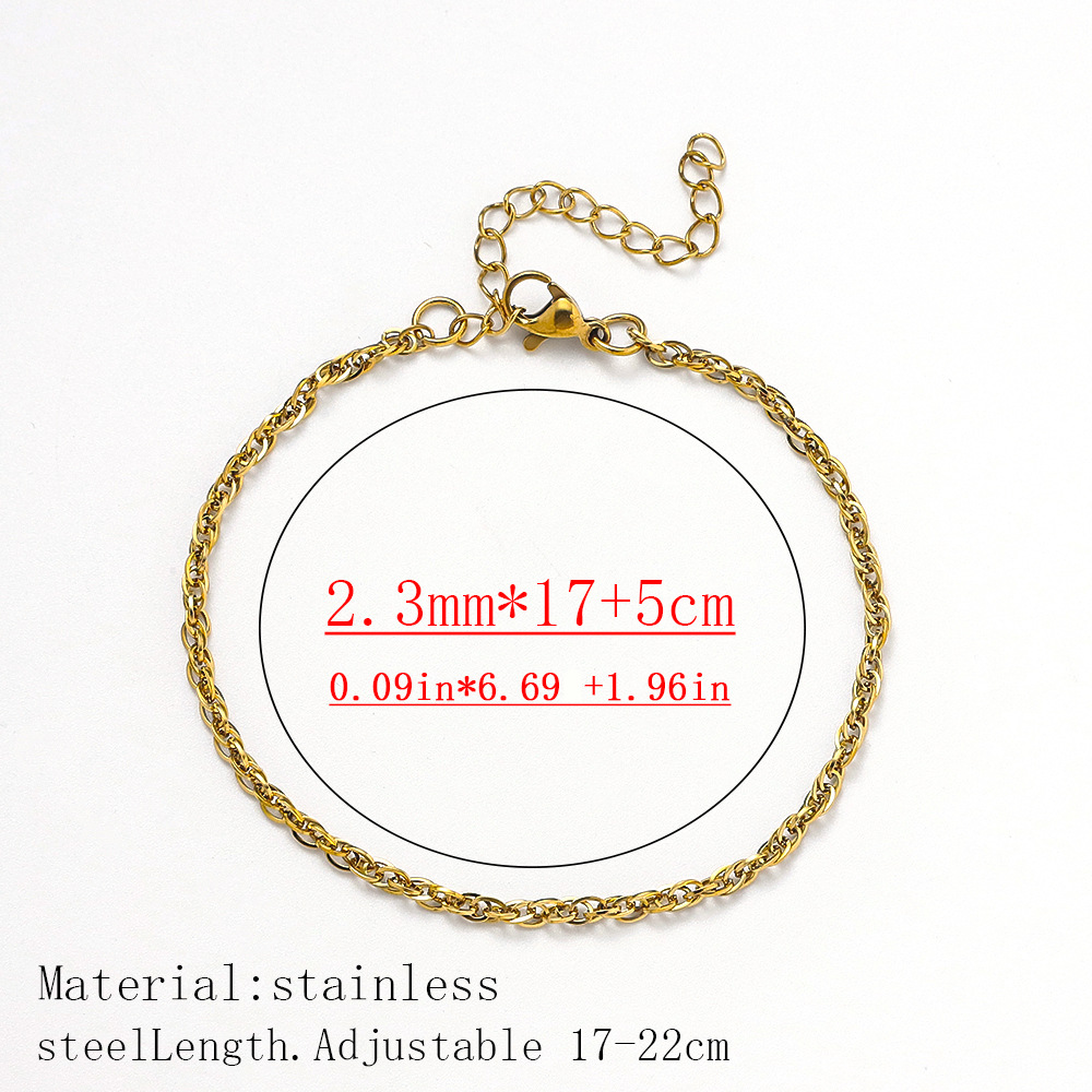 Square double buckle-gold-2mm wide