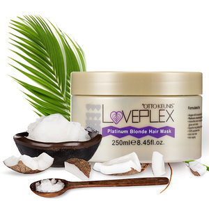 Vitamina E Natural Aceite de coco profundo ANTI AMARILLO Reparación Hidratante Rubio Púrpura Mascarilla para el cabello - Product Image 2