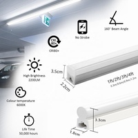 Tube LED à économie d'énergie JESLED T5 8 lampes d'école LED Tubes flexibles en plastique LED Batten Light/LED Linear Light/T5 LED Ampoules
