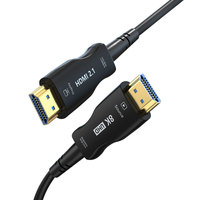 Cable Óptico Activo HDMI 2.1 de Longitud Personalizada, 48 Gbps, 8K60Hz, EARC, Aleación de Zinc, Cable de Fibra HDMI AOC para Ingeniería y Cine en Casa