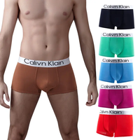 Toptan erkekler Boxer iç çamaşırı paketlenmiş özel kemer logosu pamuk erkek Boxer külot